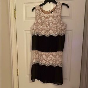 Cream Tiered Sheath Mini Dress for Cocktail Events